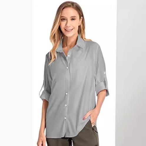 Women's Long Sleeve Sun Protec – Fishing Shirt Uv Protection Bewertung und Preis