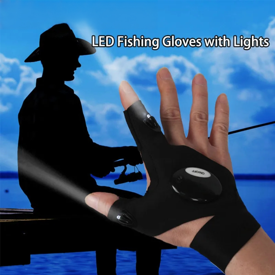 LED Half Finger Glove for Men  – Fishing Gloves Bewertung und Preis