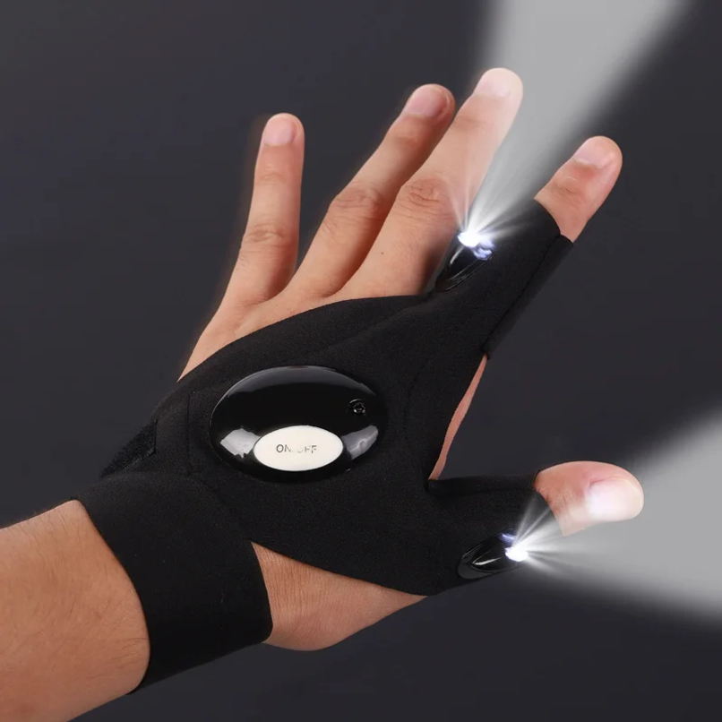 LED Half Finger Glove for Men  – Fishing Gloves Bewertung und Preis