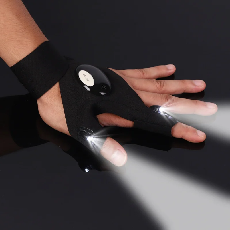 LED Half Finger Glove for Men  – Fishing Gloves Bewertung und Preis