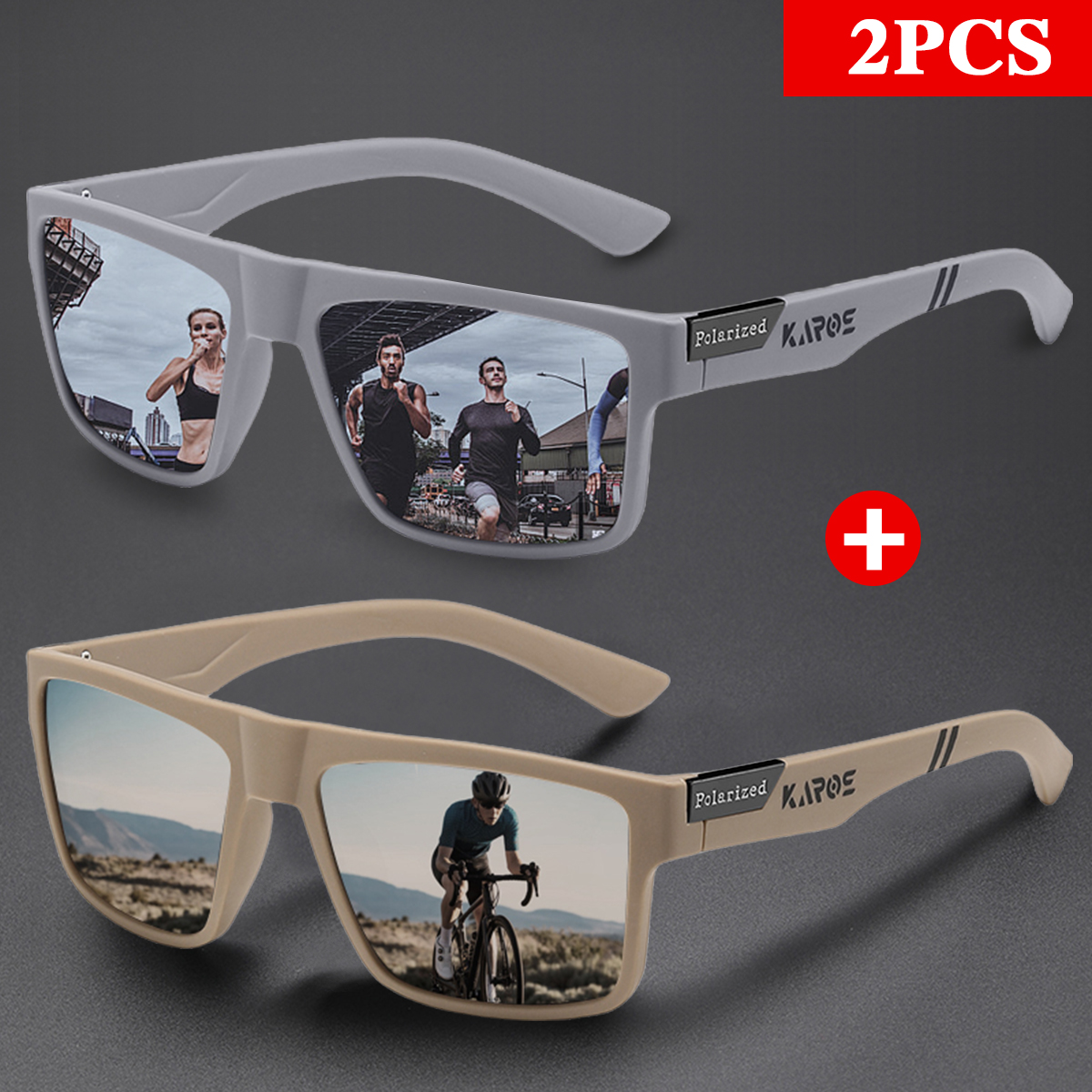 KAROS 2PCS Retro Square Polari – Fishing Sunglasses Polarized Bewertung und Preis