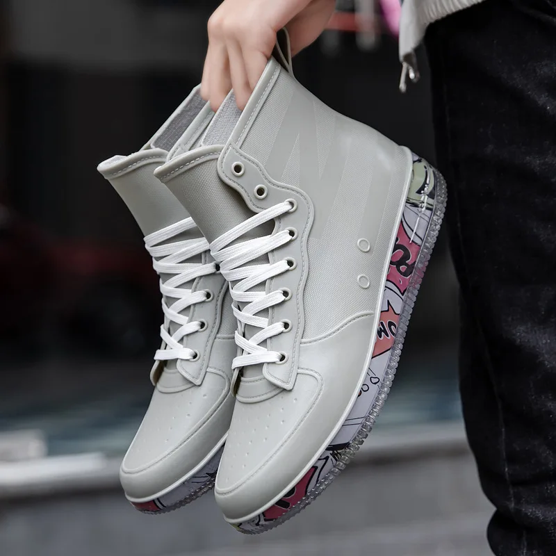 Men Rain Boots Fashion Trendy  – Fishing Boots Bewertung und Preis