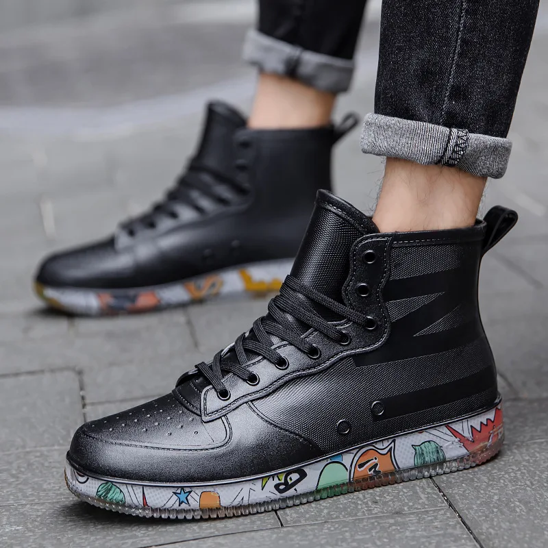 Men Rain Boots Fashion Trendy  – Fishing Boots Bewertung und Preis