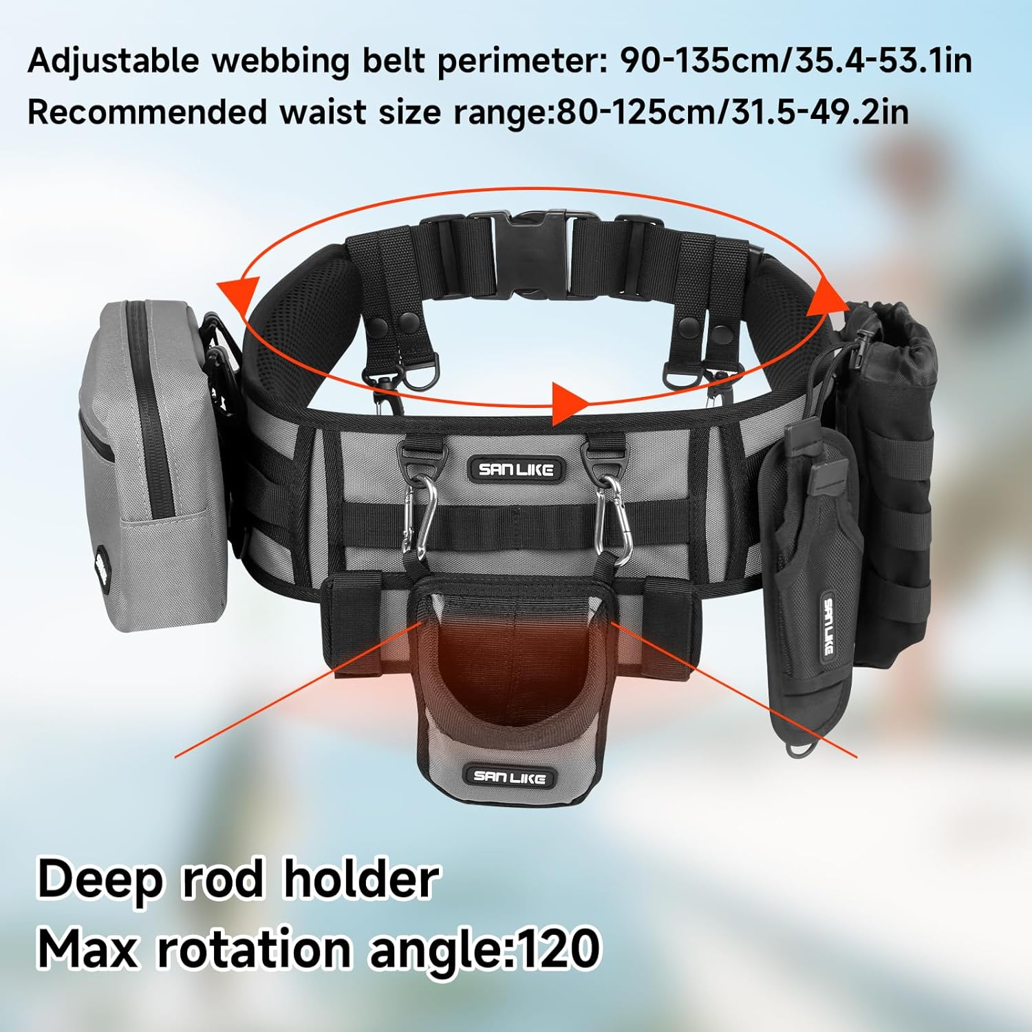 SANLIKE Fishing Belt Rod Holde – Fishing Belt Bewertung und Preis