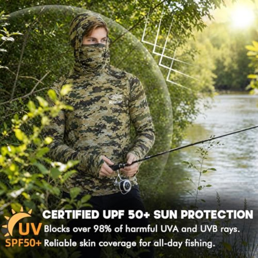 UPF 50+ Fishing Hoodie with Ne – Fishing Hoodie Bewertung und Preis