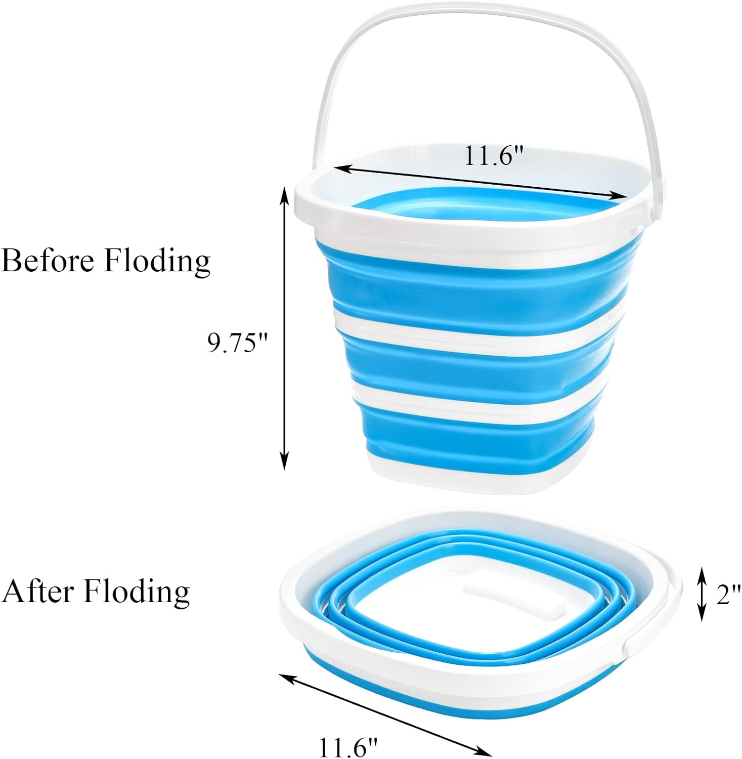 Collapsible Plastic Bucket 2 P – Fishing Backpack Bewertung und Preis