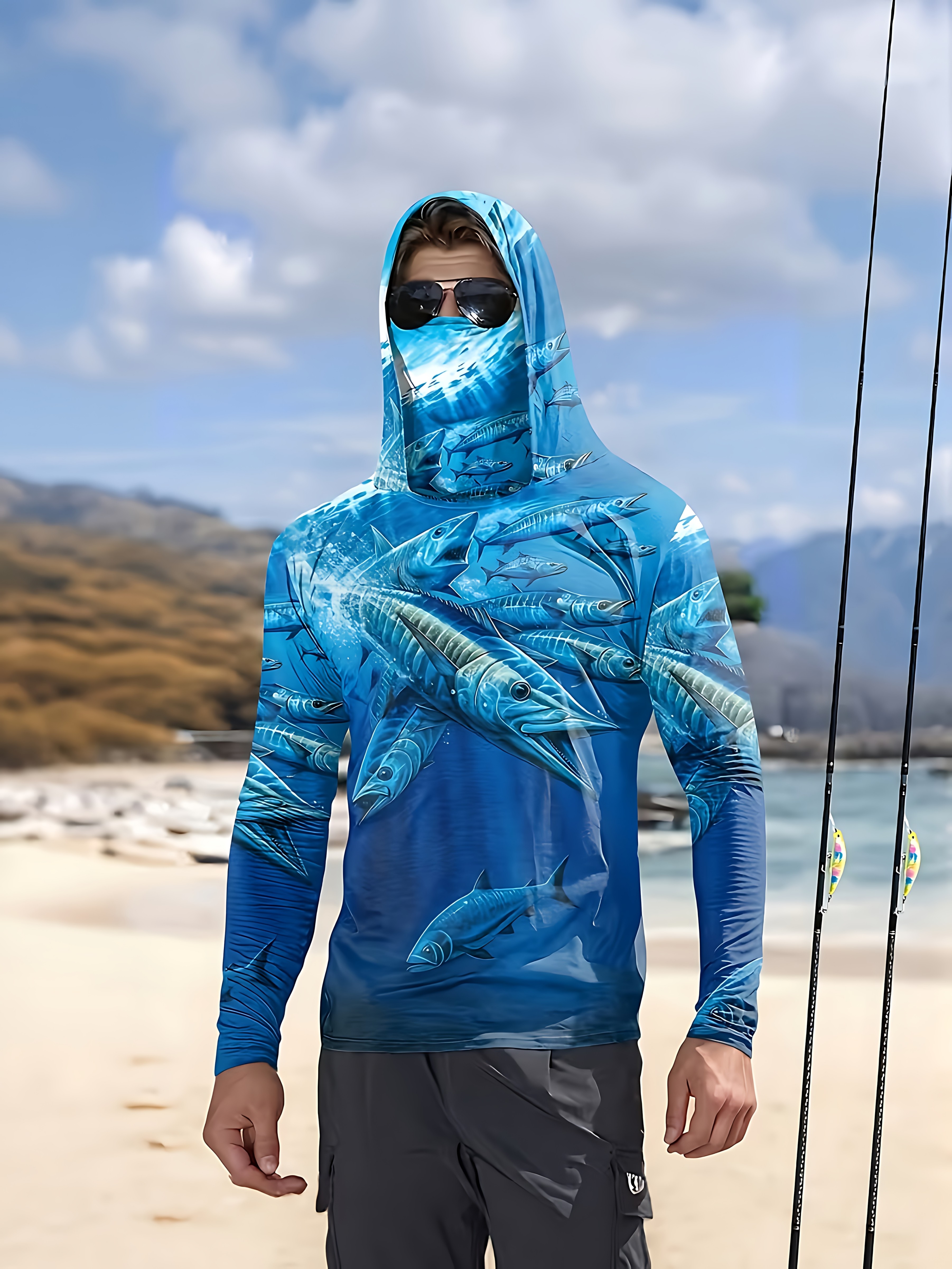 Fishing Shirt Hooded Men Fishi – Fishing Hoodie Bewertung und Preis