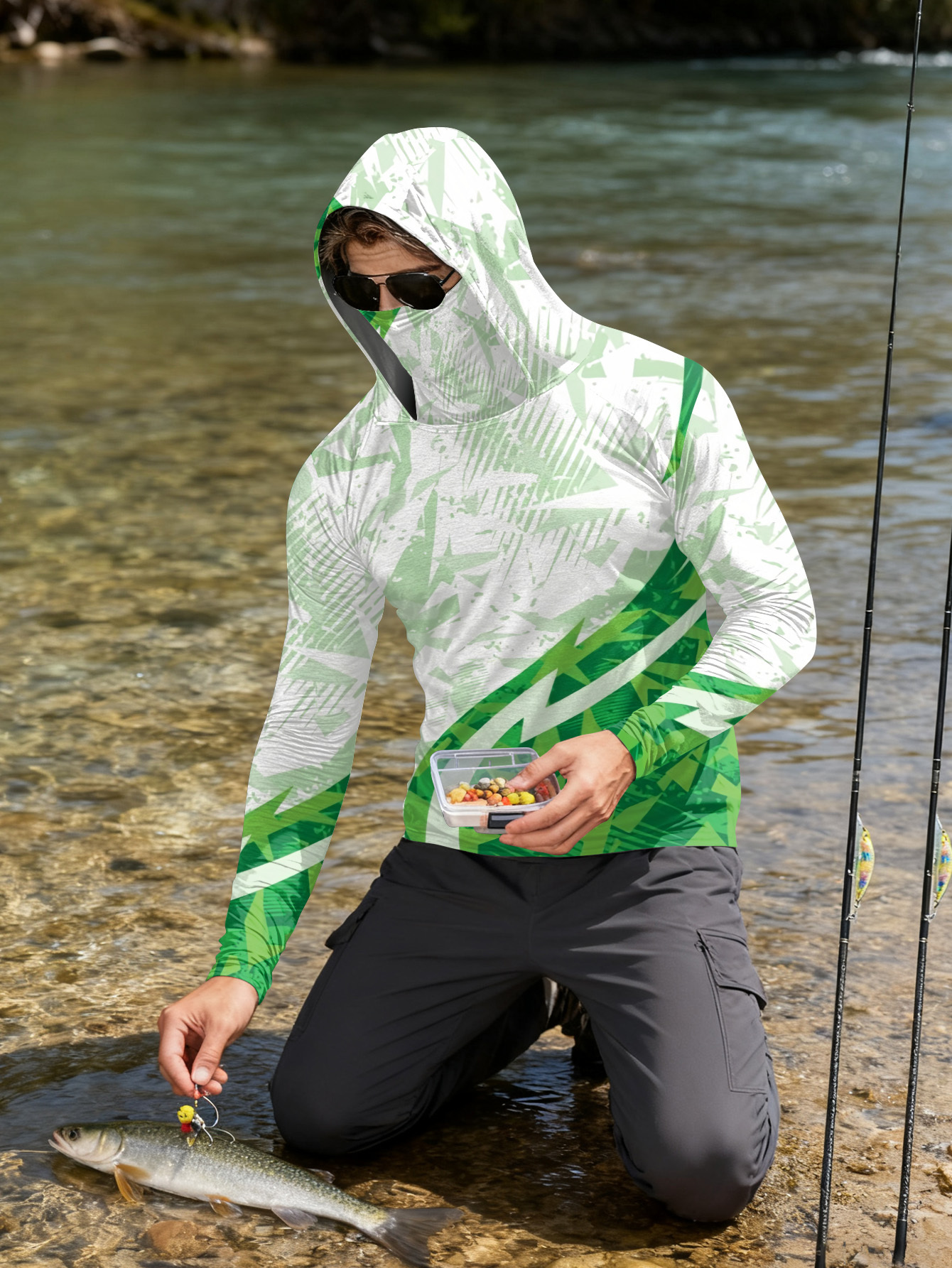 Men's Fishing Hooded Long-Slee – Fishing Hoodie Bewertung und Preis