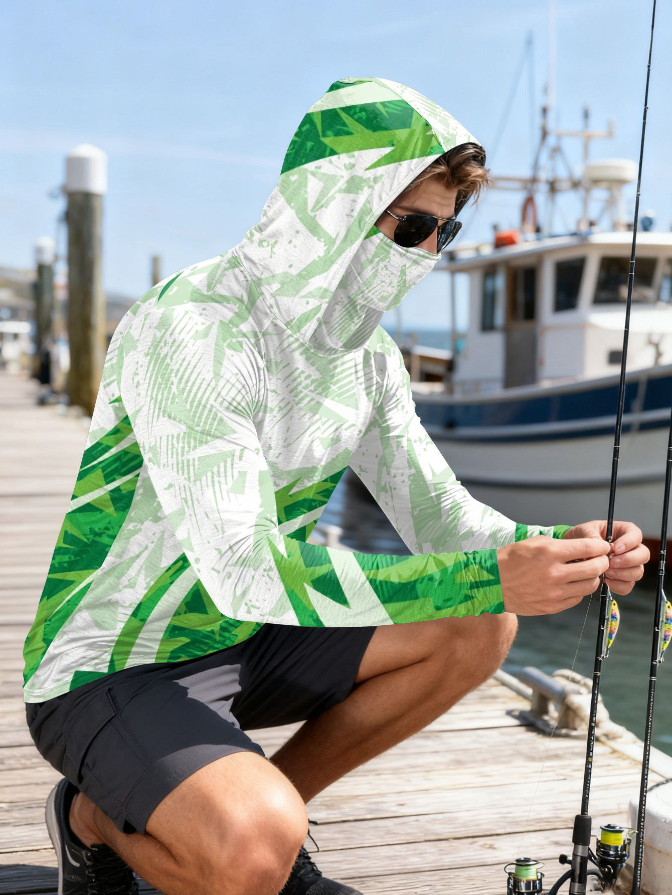Men's Fishing Hooded Long-Slee – Fishing Hoodie Bewertung und Preis