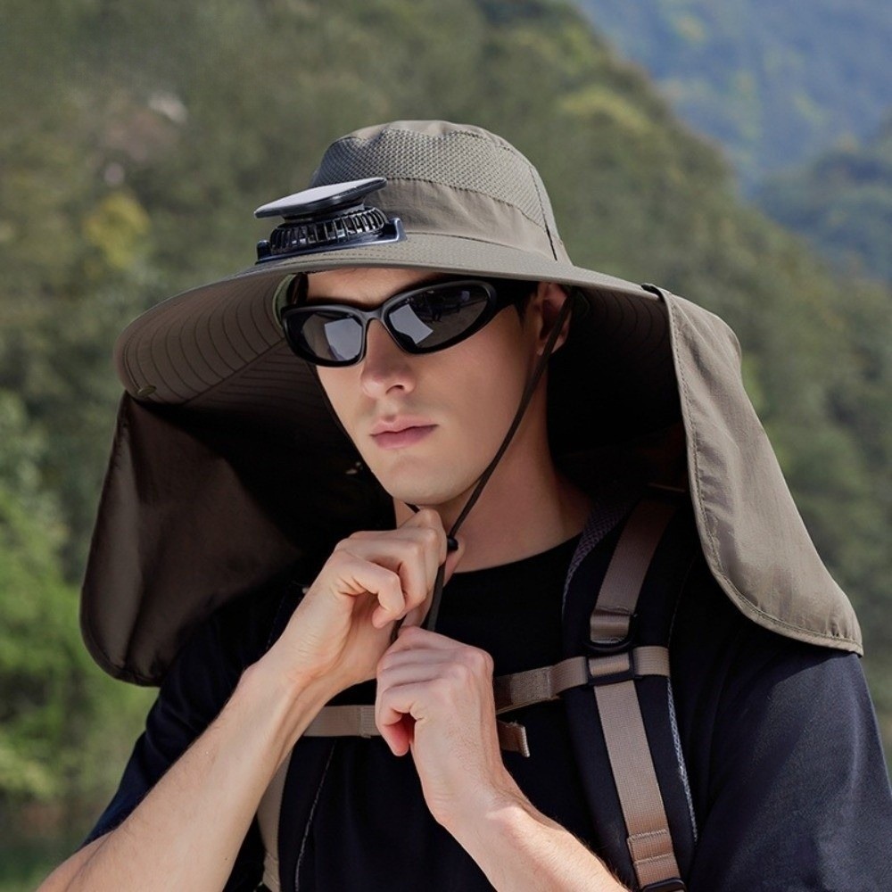 New UPF50+ Solar Fan Hat with  – Fishing Hat Bewertung und Preis