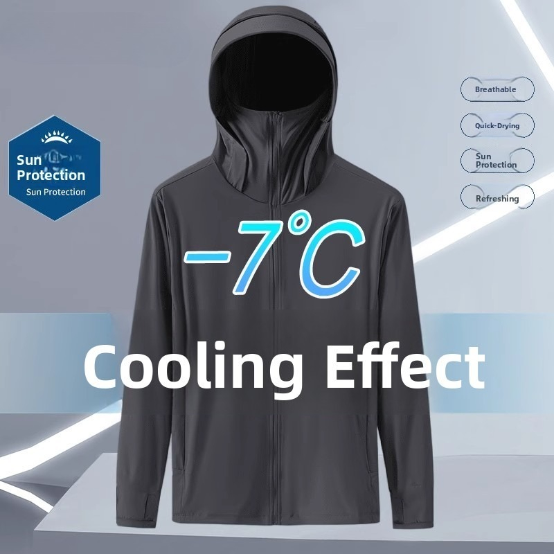 Summer Ice Silk Thin Hooded UV – Fishing Hoodie Bewertung und Preis