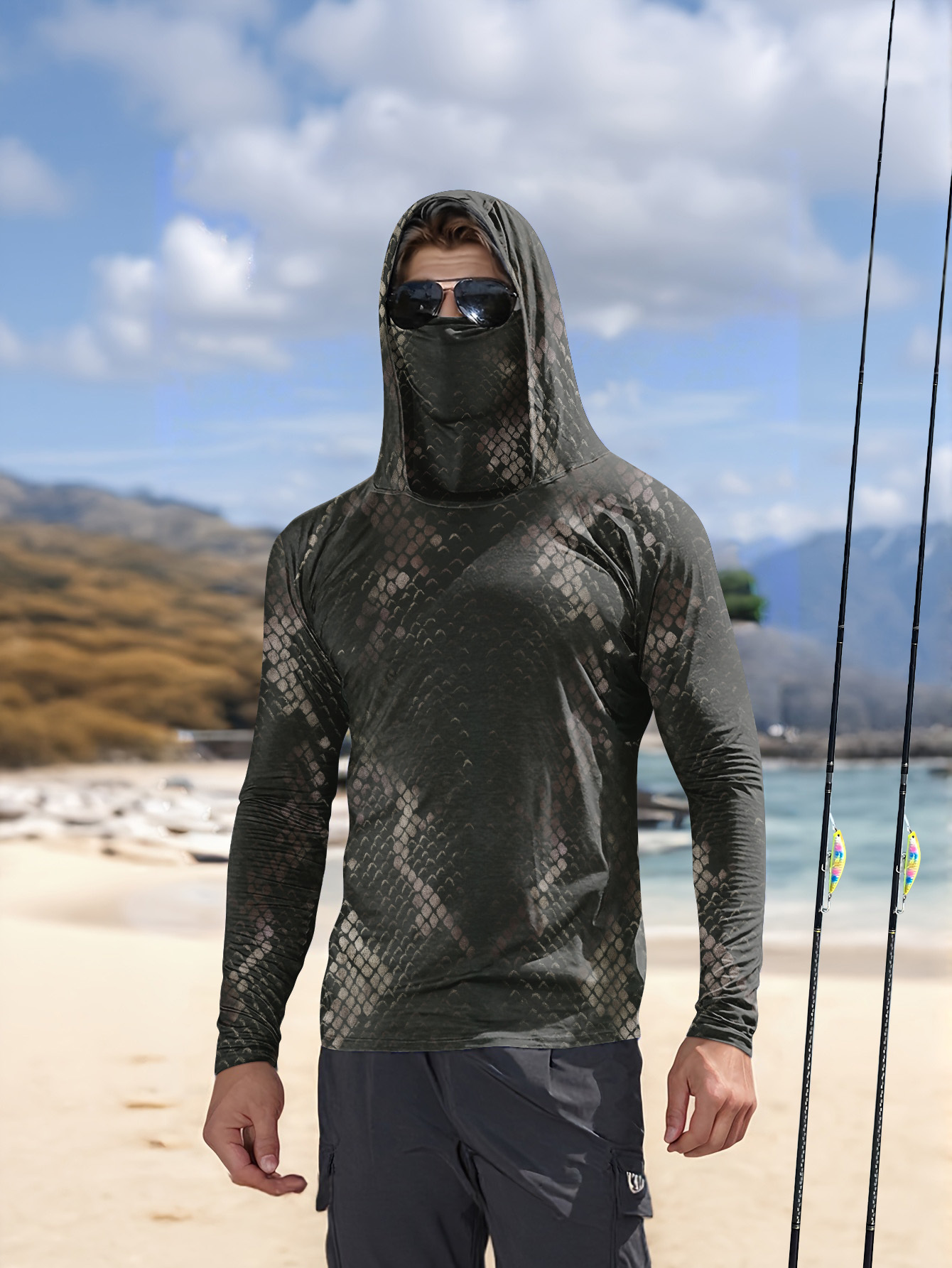 Men's Fishing Hooded Long-Slee – Fishing Hoodie Bewertung und Preis