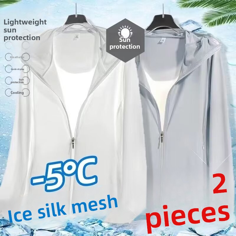 Ice Silk Men's Summer Thin Air – Fishing Shirt Uv Protection Bewertung und Preis