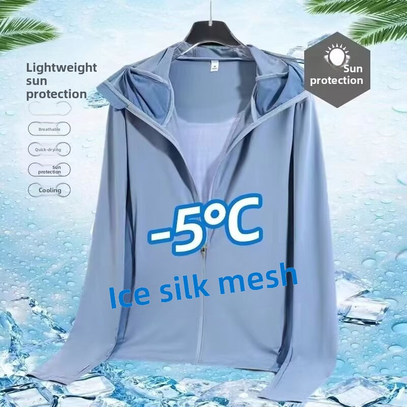 Ice Silk Men's Summer Thin Air – Fishing Shirt Uv Protection Bewertung und Preis
