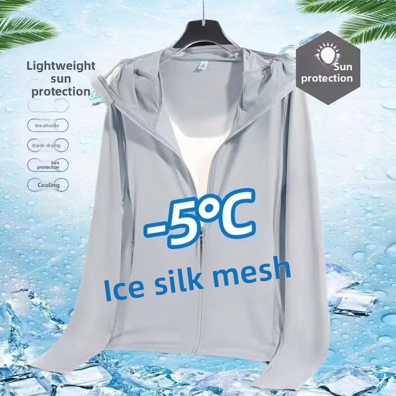 Ice Silk Men's Summer Thin Air – Fishing Shirt Uv Protection Bewertung und Preis