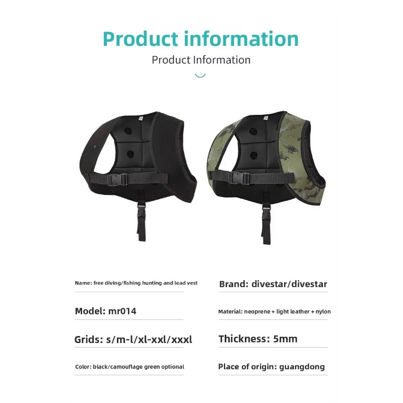 Adjustable Rubber Weight Vest, – Fishing Vest Bewertung und Preis