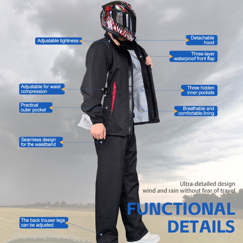 Motorcycle Raincoat Suit Men U – Fishing Jacket Waterproof Bewertung und Preis