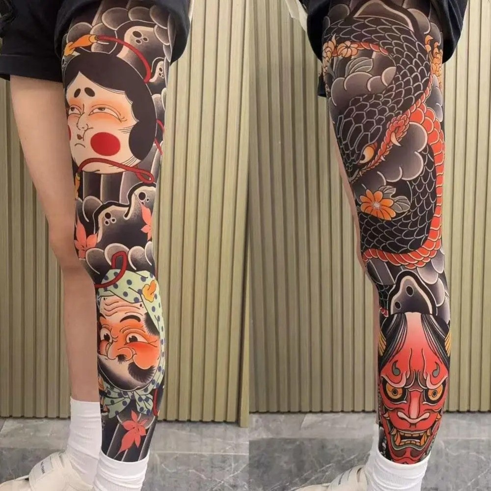 New Full Leg Fake Tattoo Socks – Fishing Socks Bewertung und Preis