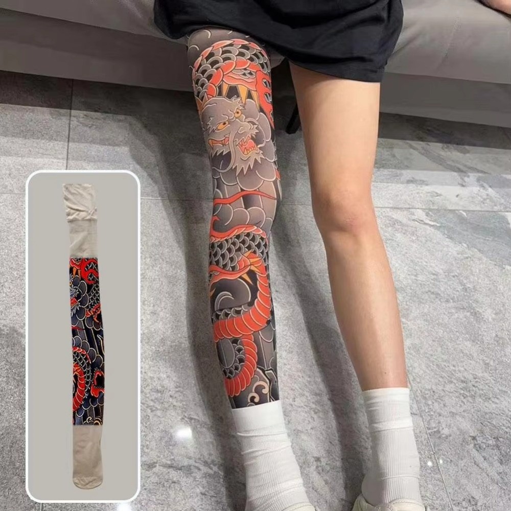 New Full Leg Fake Tattoo Socks – Fishing Socks Bewertung und Preis