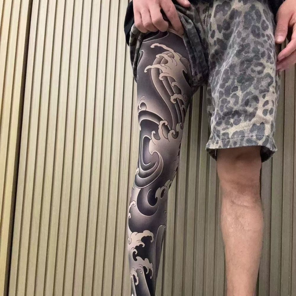 New Full Leg Fake Tattoo Socks – Fishing Socks Bewertung und Preis