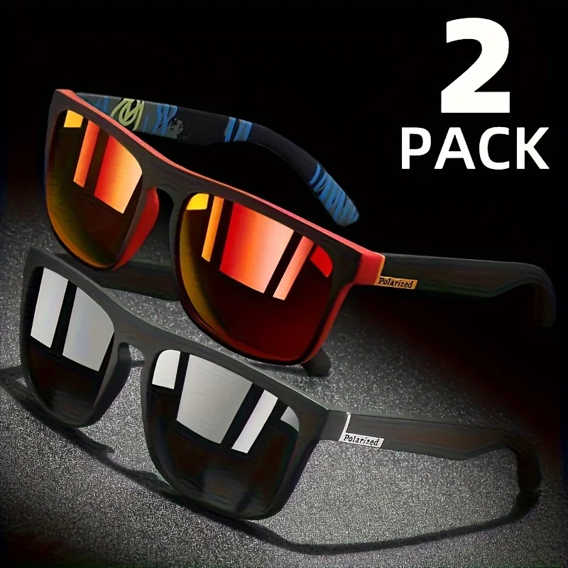1/2pcs Square Sport Sunglasses – Fishing Sunglasses Polarized Bewertung und Preis