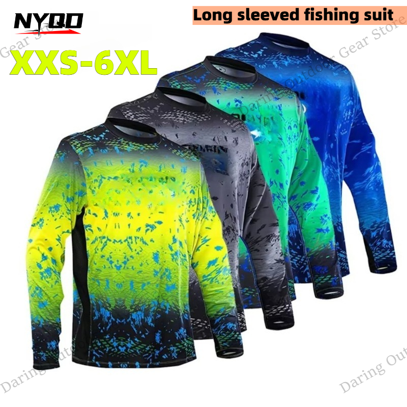 Men's Long Sleeve UPF 50+ Fish – Fishing Shirt Uv Protection Bewertung und Preis