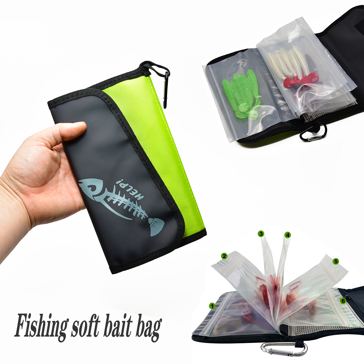 Fake Bait Bag PVC Inner Partit – Fishing Bag Waterproof Bewertung und Preis