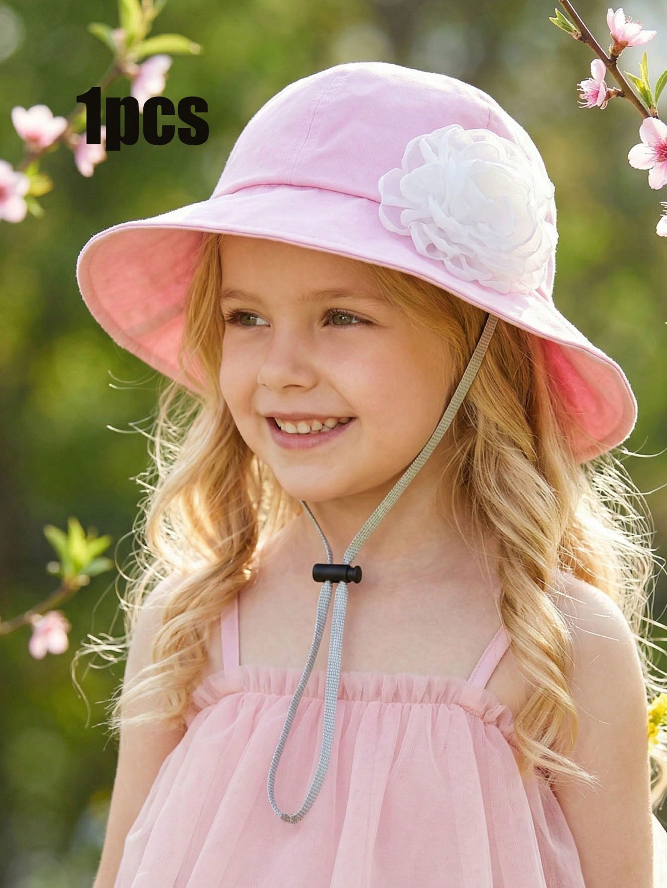 1Pc 3-8Y Girls White Big Flowe – Fishing Hat Bewertung und Preis