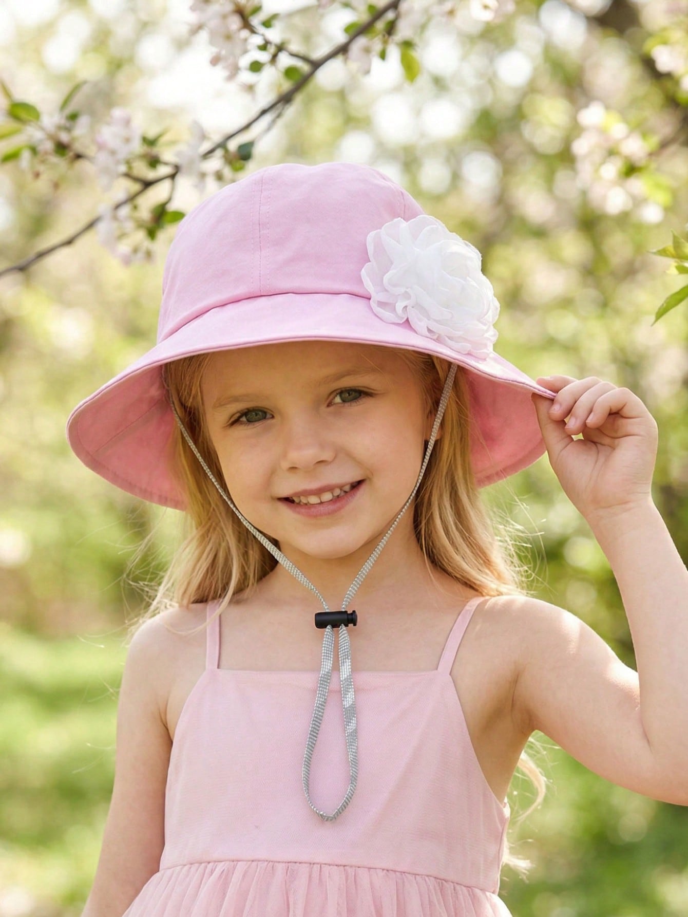 1Pc 3-8Y Girls White Big Flowe – Fishing Hat Bewertung und Preis