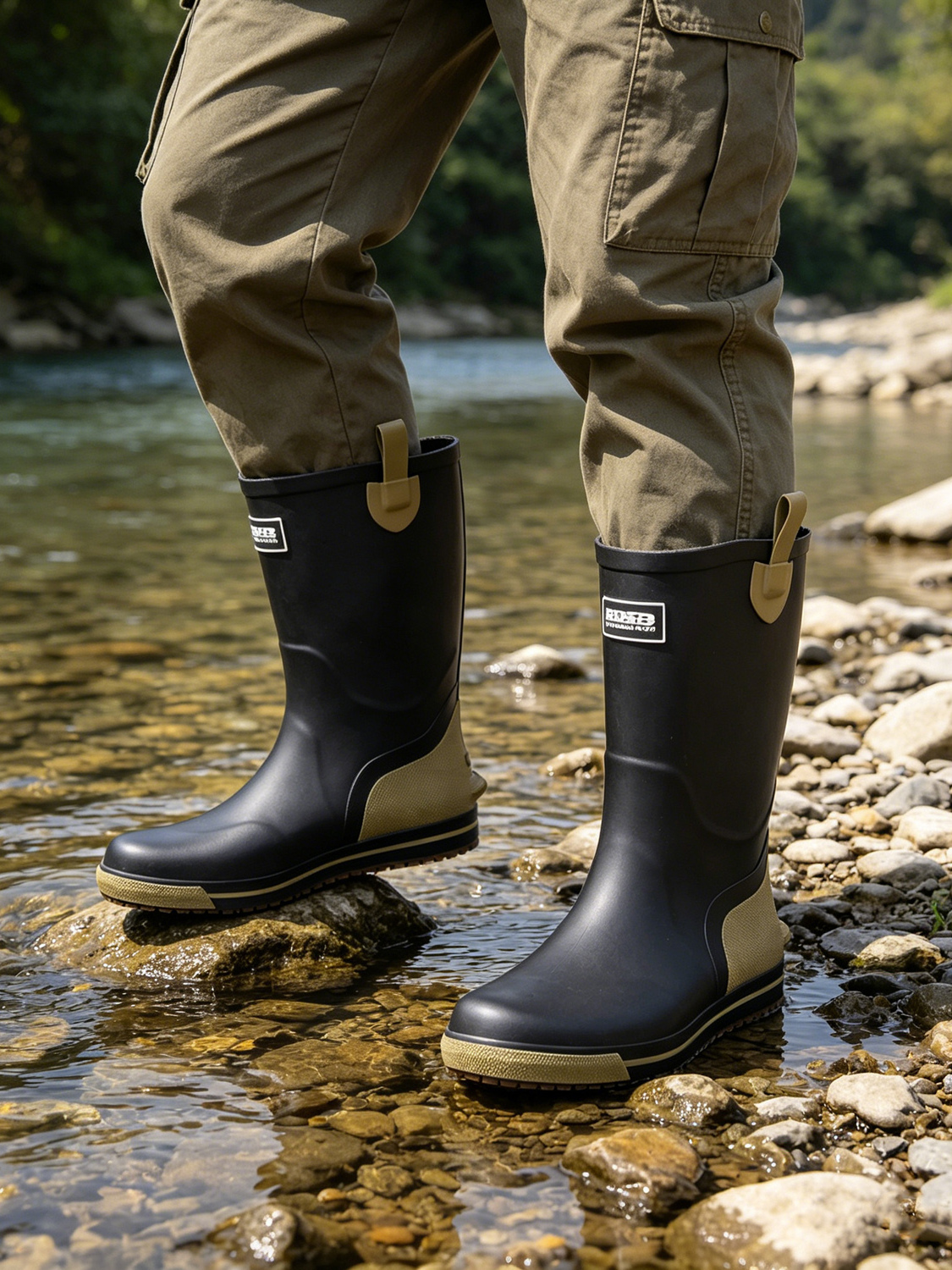 Men's Mid-High Rubber Rain Boo – Fishing Boots Bewertung und Preis