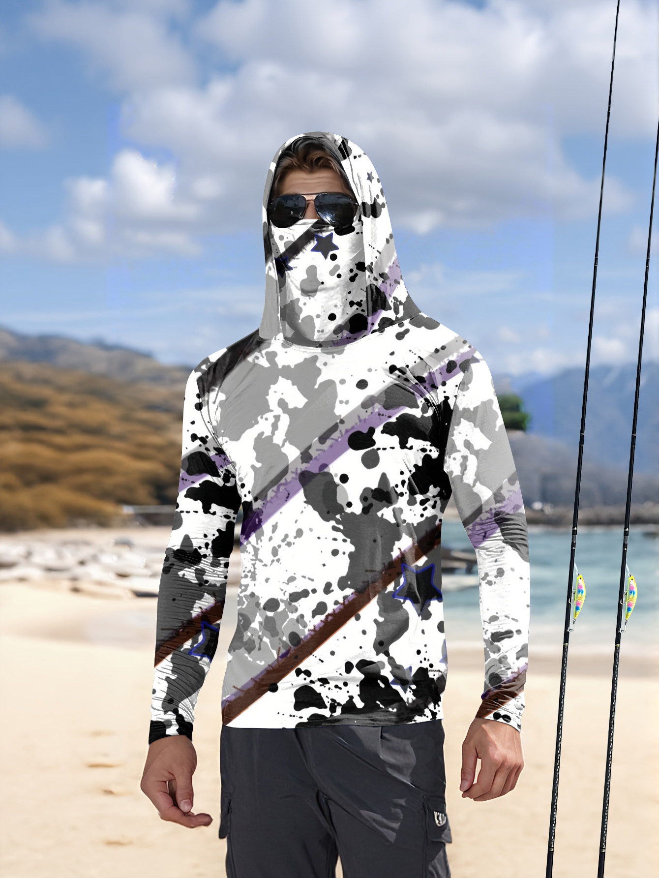 Men Hood Fishing Shirt long sl – Fishing Hoodie Bewertung und Preis