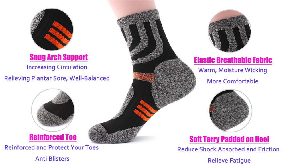 5 Pairs Socks Men Anti Blister – Fishing Socks Bewertung und Preis