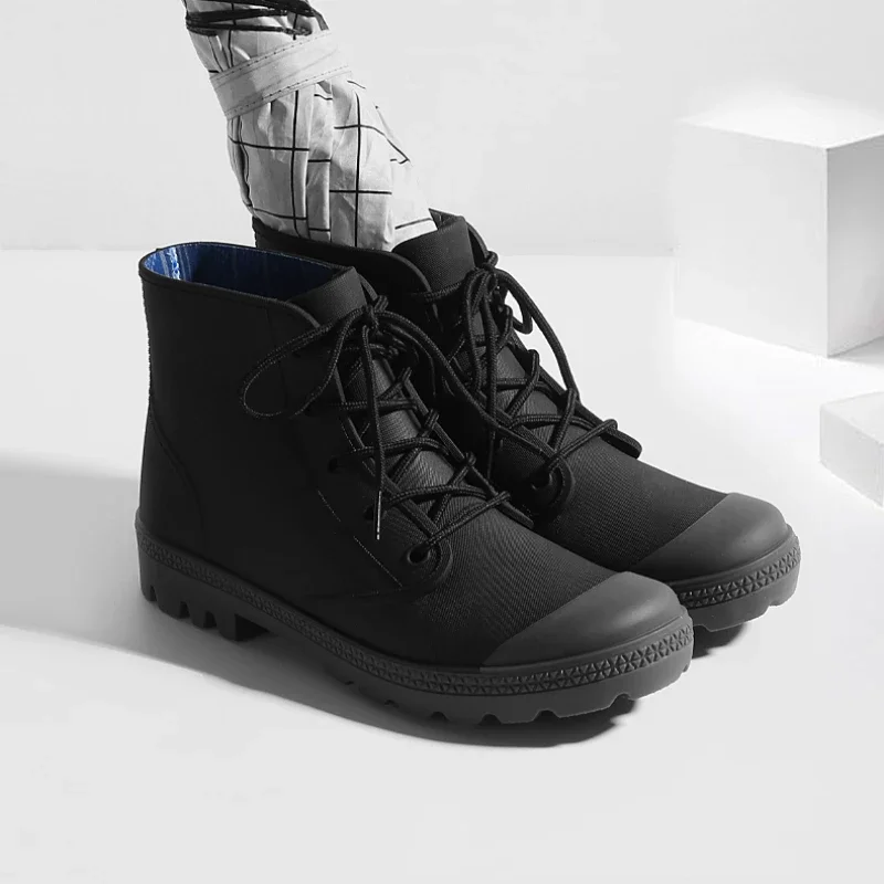 Winter Men Rain Boots Lace-up  – Fishing Waders Bewertung und Preis